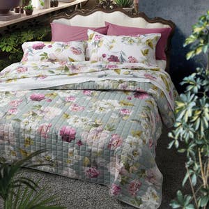 Quilted Bedspread Peony Quilted Bedspread